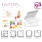 Better Office Products Happy Birthday W/Envs, 4in. x 6in. Fun & Chic Hand Drawn Designs, for All Ages, Blank Inside, 99PK 64532 - alternate 4